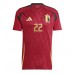 Echipament fotbal Belgia Jeremy Doku #22 Tricou Acasa European 2024 maneca scurta